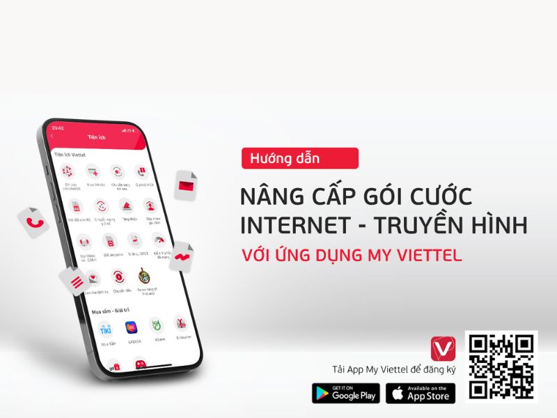 Tổng hợp những yếu tố ảnh hưởng đến tốc độ mạng internet 3 Đổi gói cước qua ứng dụng My Viettel
