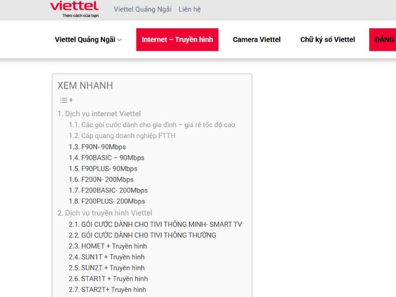 Tổng hợp những yếu tố ảnh hưởng đến tốc độ mạng internet 2 Truy cập Website Viettel